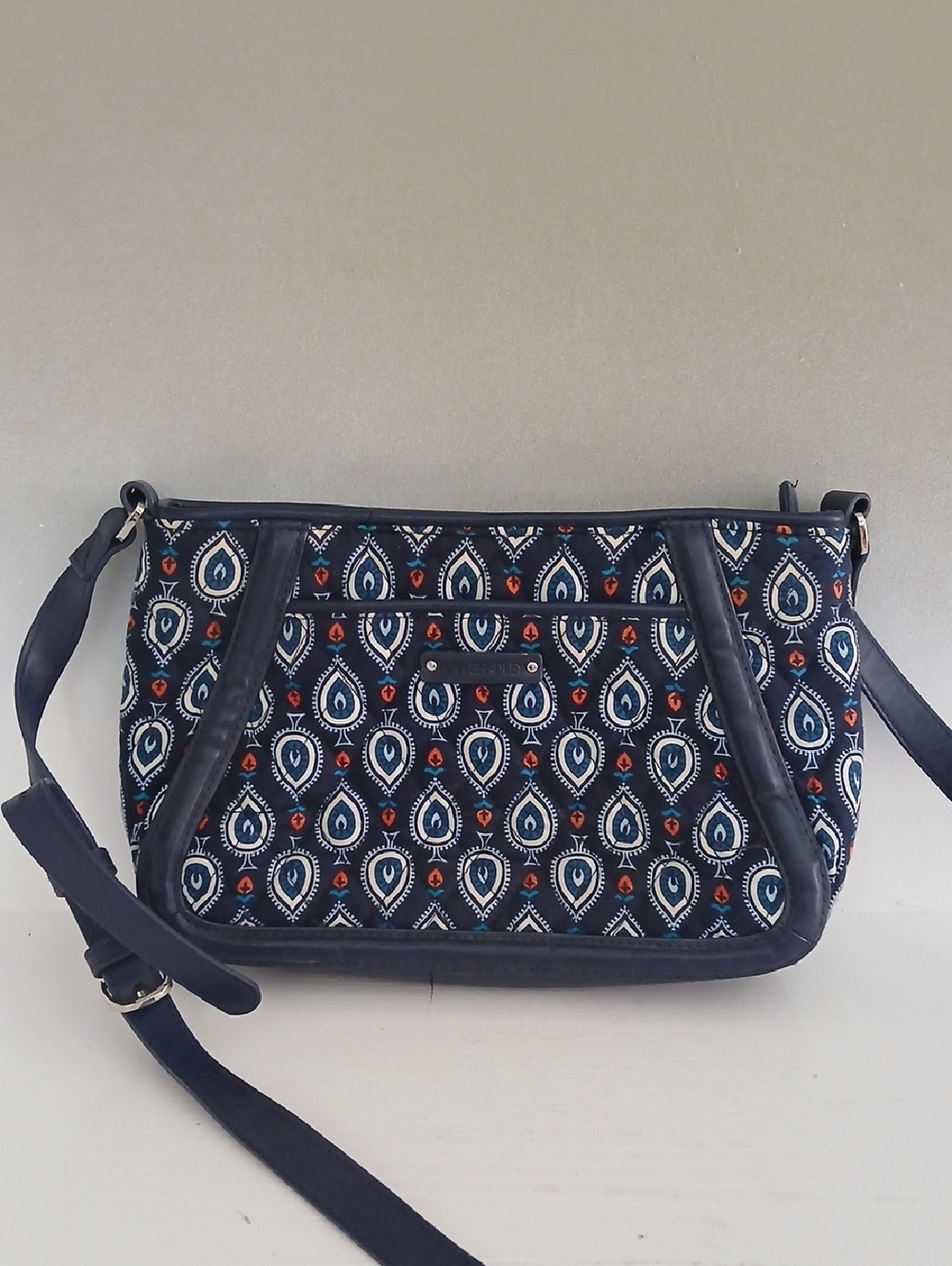 Vera Bradley Navy Patterned Crossbody Bag